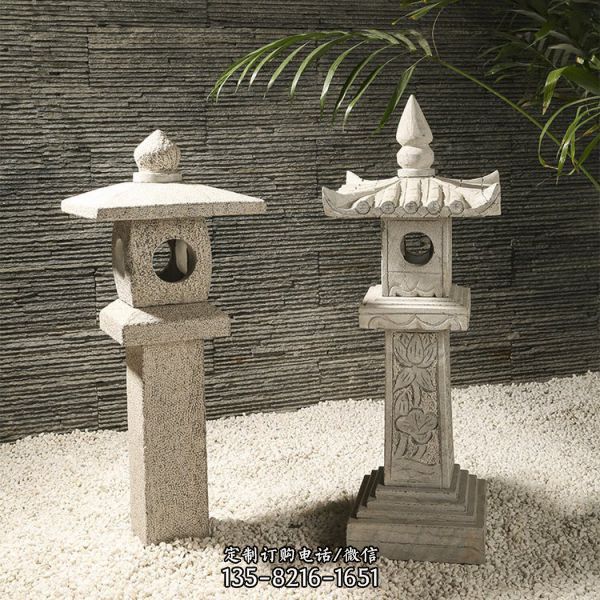 庭院景觀石雕中式古代石燈雕塑（2）