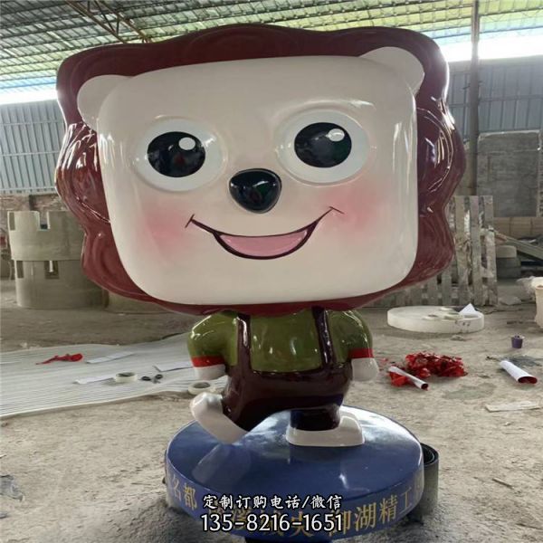售樓部擺放玻璃鋼卡通人物公仔擺件雕塑（1）