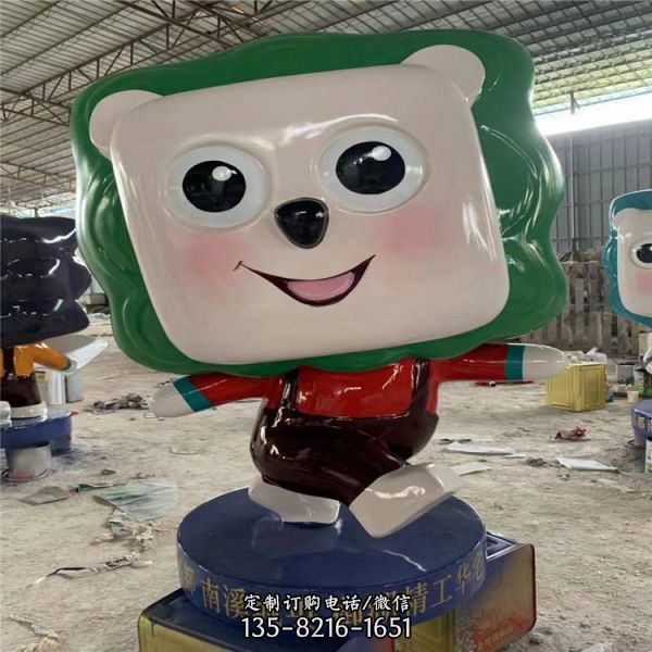 售樓部擺放玻璃鋼卡通人物公仔擺件雕塑（2）