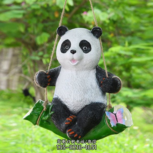 戶外防水草坪燈熊貓雕塑（1）