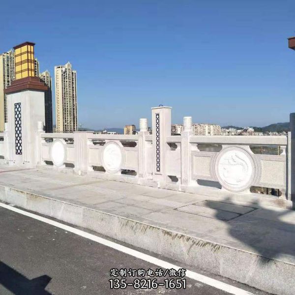 公園海邊青石欄板石材橋梁欄桿雕塑（3）