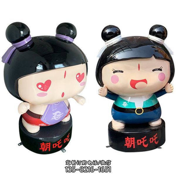 長商場店鋪玻璃鋼卡通公仔擺件