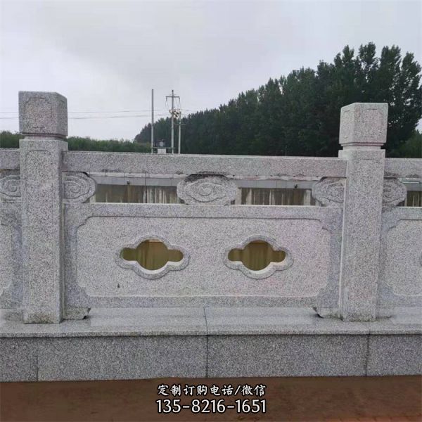 公園河道裝飾鏤空青石防護欄板雕塑（4）