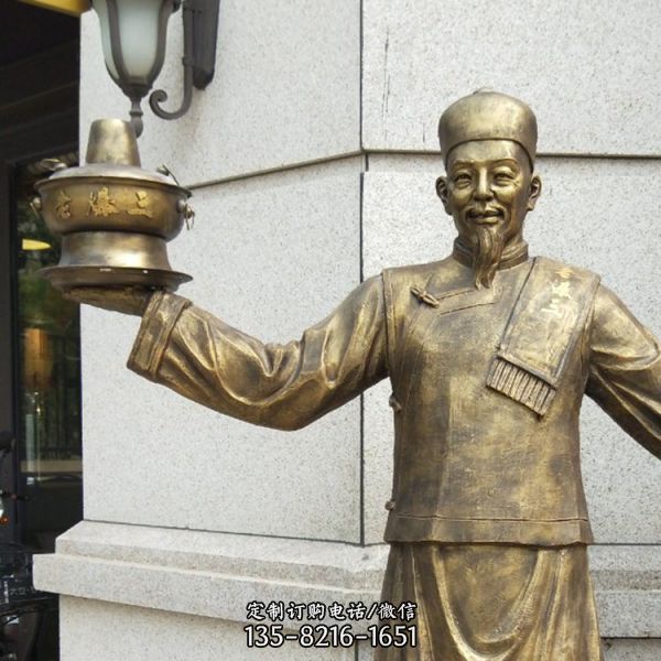 戶外民俗仿銅玻璃鋼人物雕塑（1）