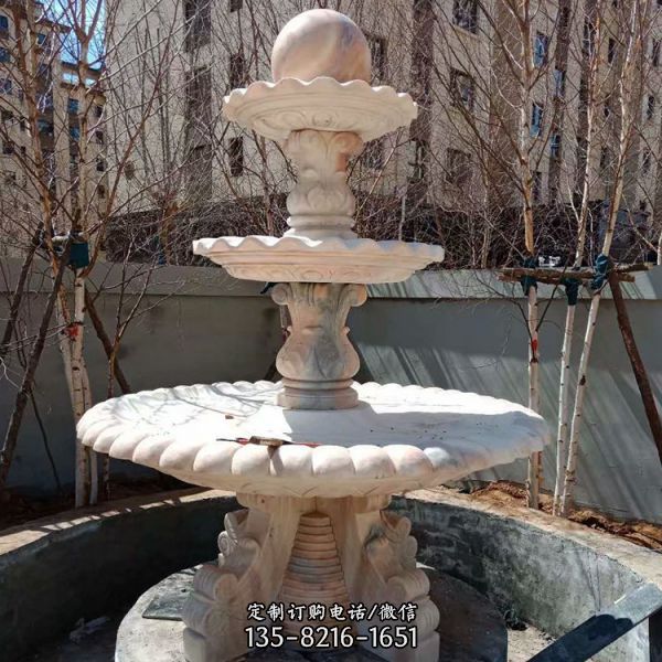 庭院戶外大型石雕裝運珠流水噴泉裝飾擺件 （3）