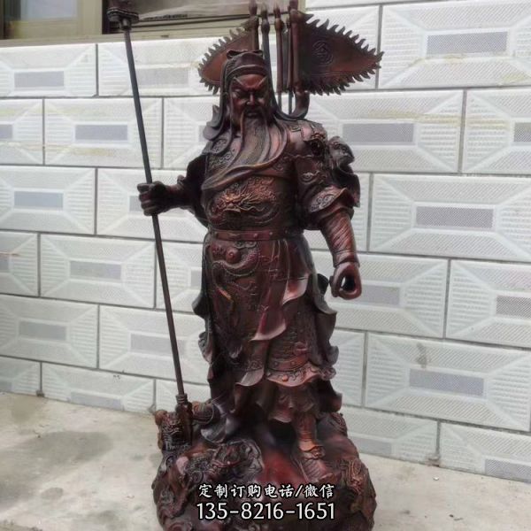 寺院廟宇供奉武圣銅關(guān)公雕塑擺件 （3）