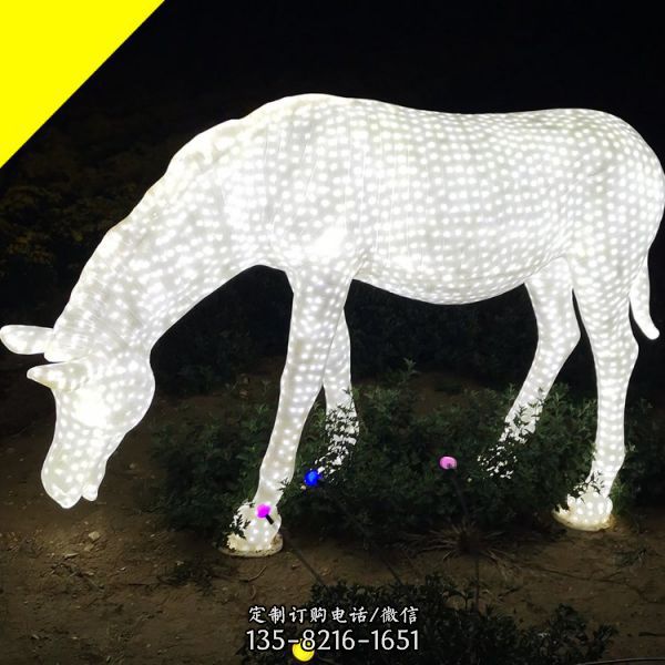 公園廣場玻璃鋼卡通自發光動物雕塑（3）