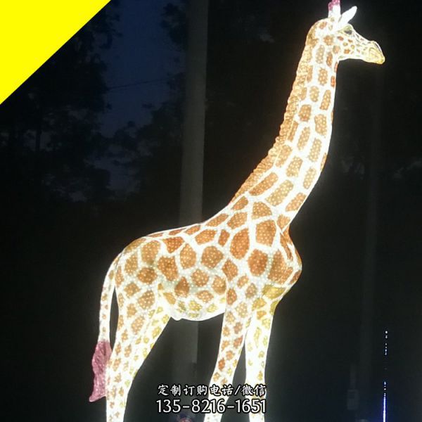 公園廣場玻璃鋼卡通自發光動物雕塑（5）