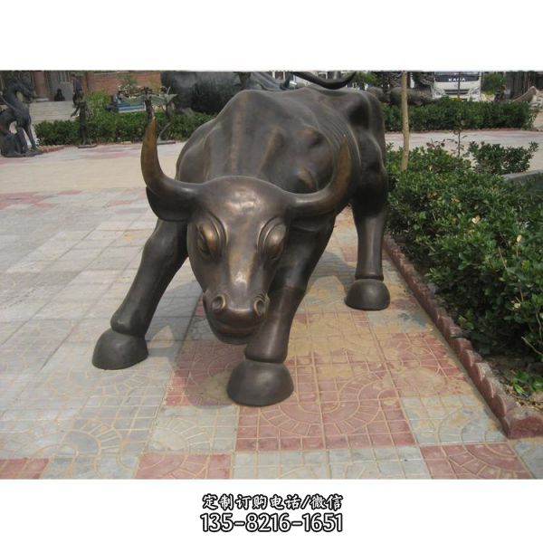 廣場開荒牛園林景觀擺件華爾街牛雕塑（5）
