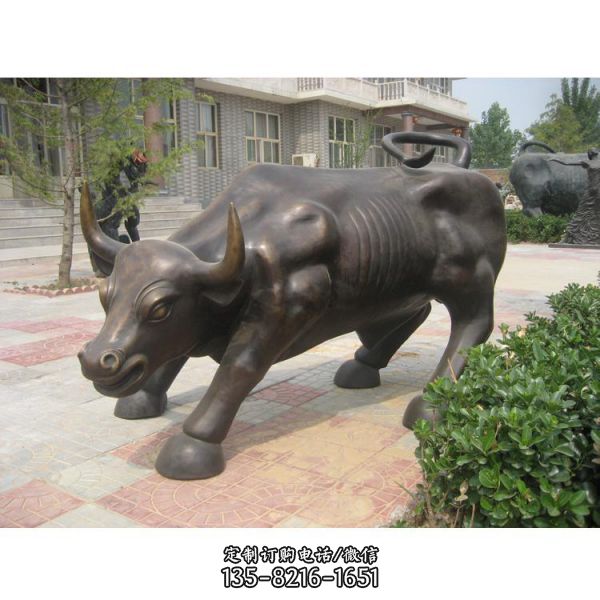 廣場開荒牛園林景觀擺件華爾街牛雕塑（4）