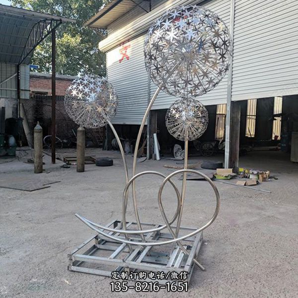 不銹鋼抽象地標建筑雕塑廣場景觀草坪裝飾擺件（1）