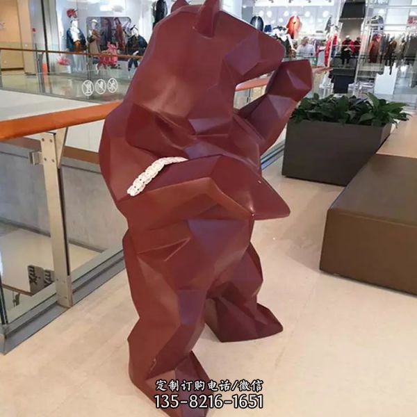大型樹脂玻璃鋼幾何動物雕塑（1）