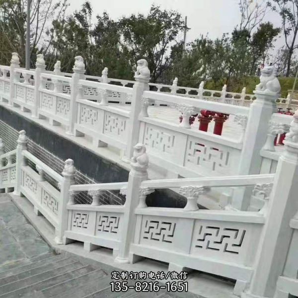 景區護城河漢白玉防護石欄桿（2）