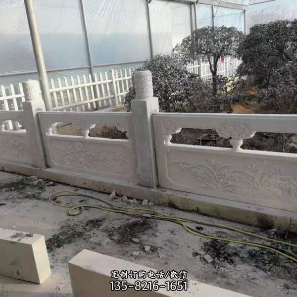 景區護城河漢白玉防護石欄桿（5）