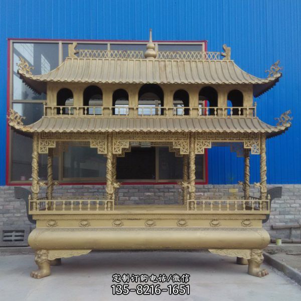 大型寺廟宗教香爐鼎雕塑