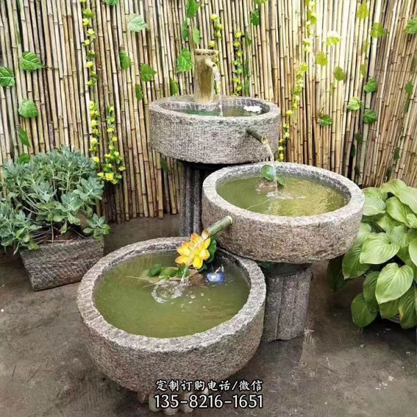 家用庭院裝飾石雕舊石槽（1）