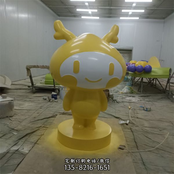 商場景觀玻璃鋼卡通動物公仔擺件小品雕塑（4）