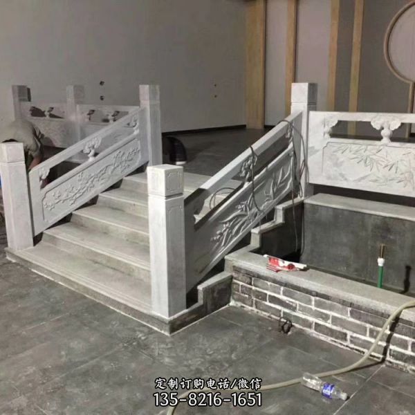 古建大理石石雕園林景觀護(hù)欄雕塑（6）