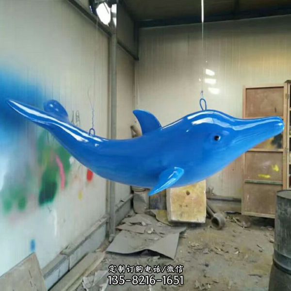 玻璃鋼樹脂海豚組合雕塑海洋館公園景觀擺件小品（5）