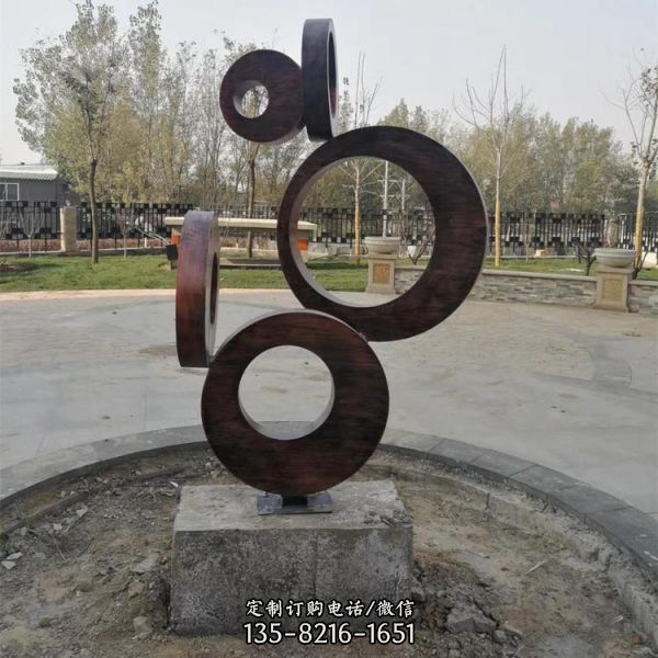不銹鋼戶外城市公園創意圓環