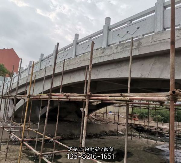 河道拱橋升旗臺裝飾大理石仿古景觀欄桿 （3）
