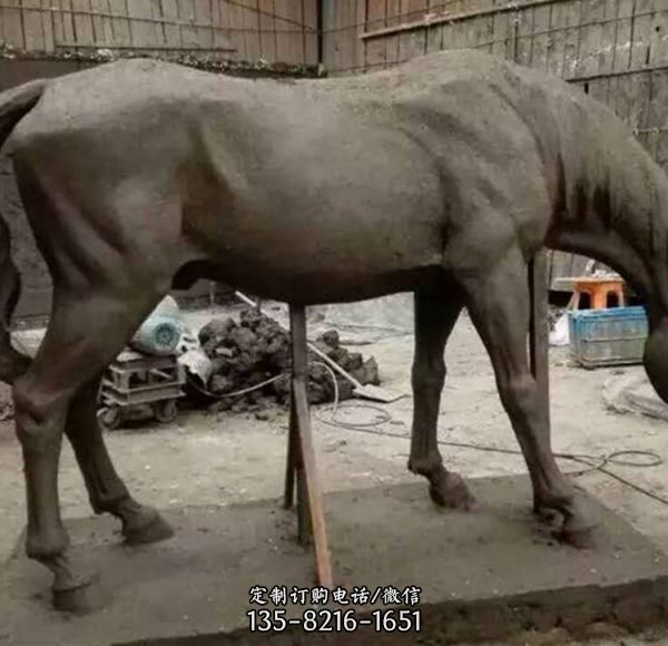 玻璃鋼抽象動物馬園林廣場景觀雕塑（1）