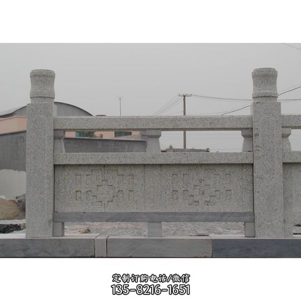 大理石石雕戶外景區圍欄雕塑