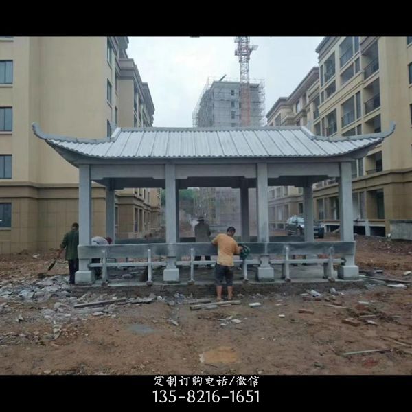 園林戶外大型石雕長廊雕塑（3）