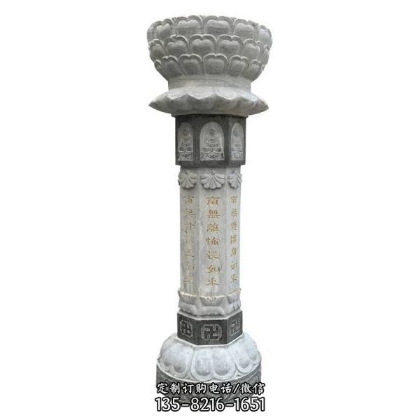 石料寺廟出食臺石雕雕塑（2）
