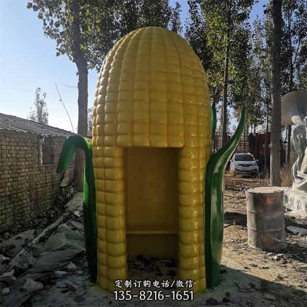 農場玻璃鋼仿真玉米雕塑（6）