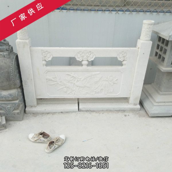 園林景區擺放石雕鏤空花崗巖石橋護欄欄桿（2）