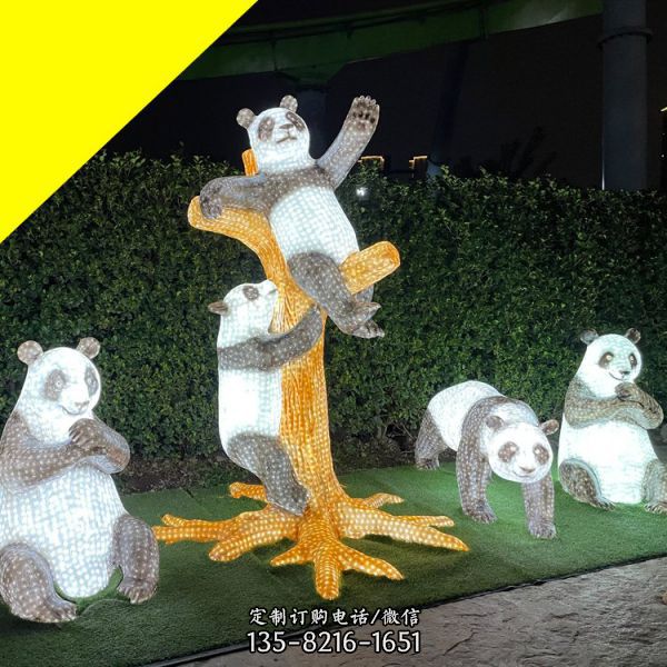戶外公園創意不銹鋼鏤空夜晚照明景觀雕塑（1）