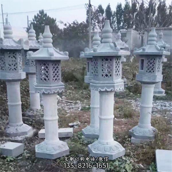中式仿古大理石雕燈塔（1）