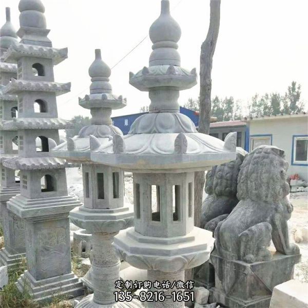 中式仿古大理石雕燈塔（3）