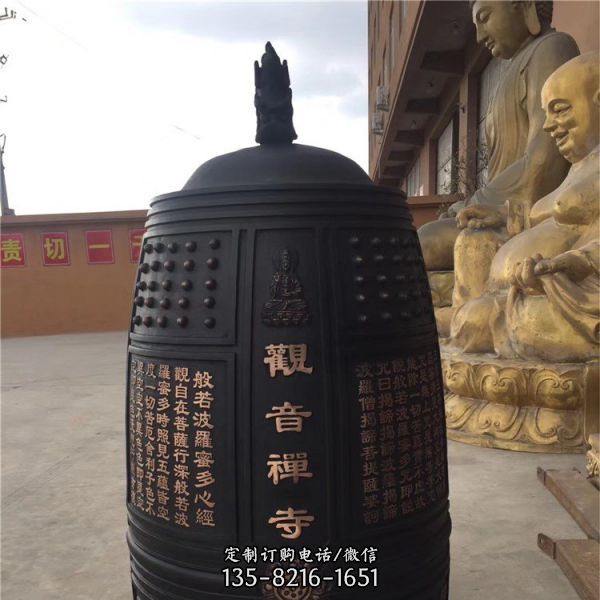 廠家生產大型銅鐘雕塑（3）