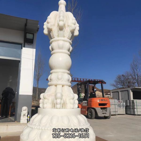 寺院古建筑大理石雕刻佛舍利石塔（2）