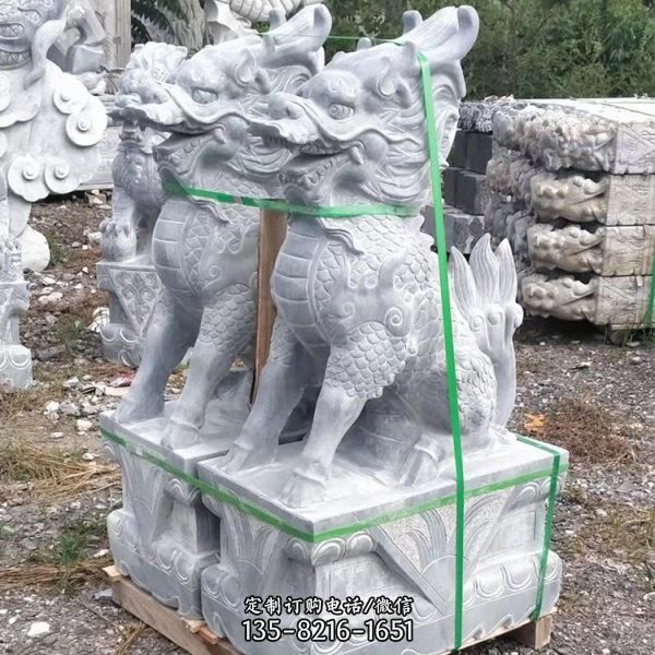  古建景區動物石雕 公園漢白玉動物雕塑（4）