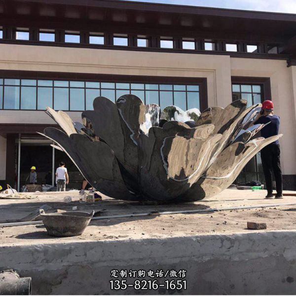 戶外園林人物抽象不銹鋼景觀雕塑（4）