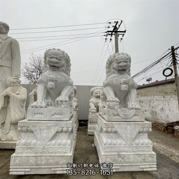 青石動物戶外裝飾石獅子雕塑（2）