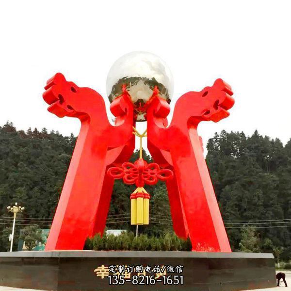 戶外城市不銹鋼抽象藝術景觀雕塑（1）