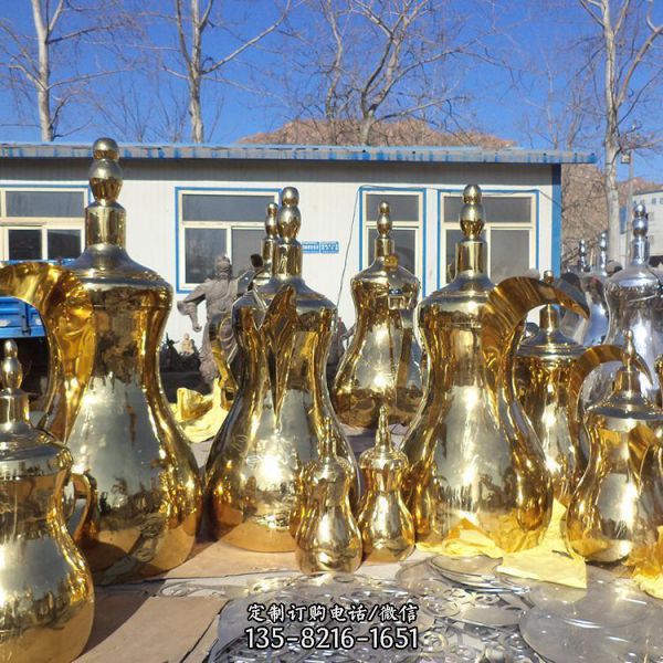戶外城市不銹鋼抽象藝術景觀雕塑（4）