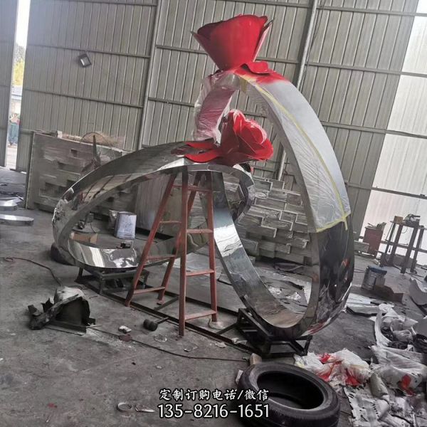 廣場不銹鋼創意景觀雕塑擺件（2）