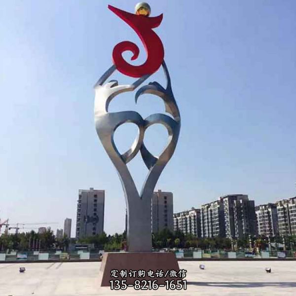 廣場不銹鋼創意景觀雕塑擺件（4）