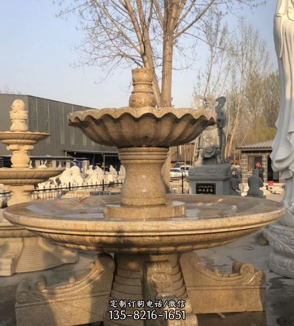 晚霞紅花缽噴泉大型園林小區酒店景觀雕塑（5）