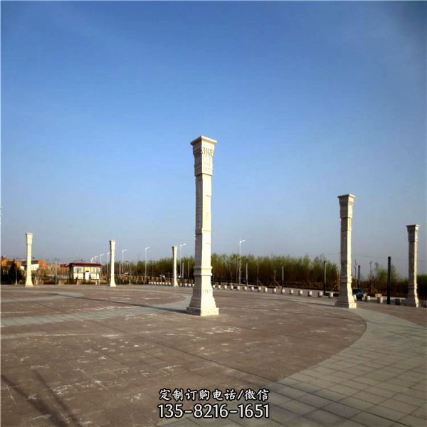 園林廣場人物景觀漢白玉石材雕塑（1）