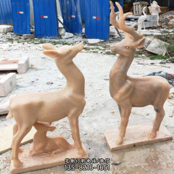 公園擺放石雕動物雕塑（2）