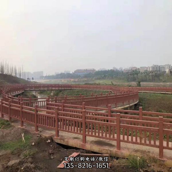 水泥仿石仿木欄桿 花崗巖護(hù)欄（3）
