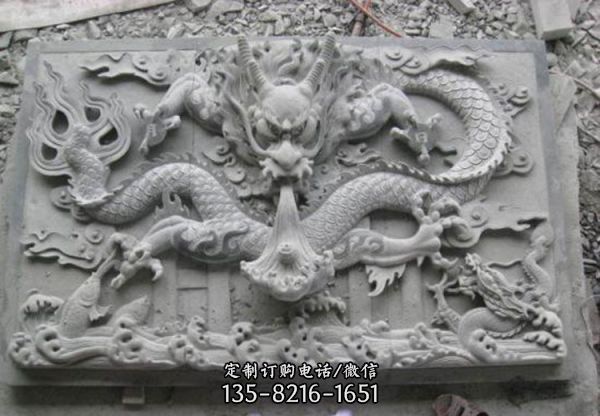 園林景觀青石石雕畫壁影壁浮雕壁畫雕塑（3）
