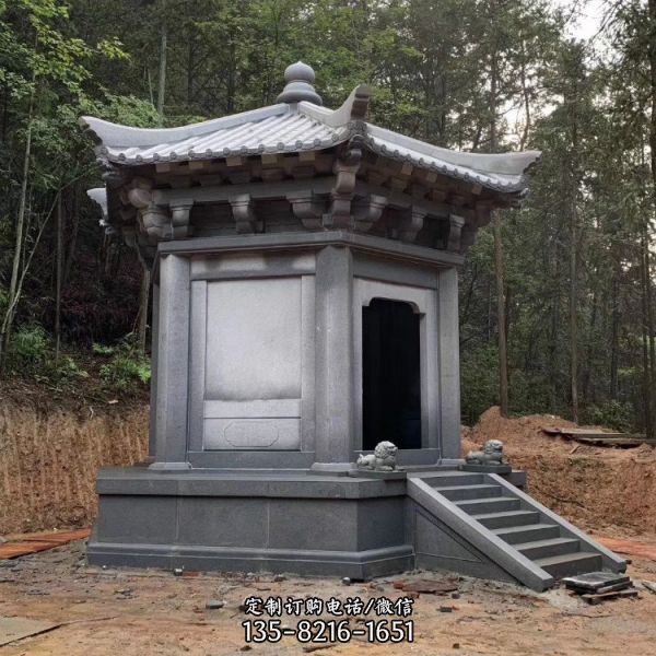 別墅園林青石仿古石雕中式亭子（9）