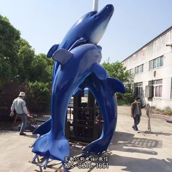 戶外園林玻璃鋼卡通動物擺件雕塑（4）